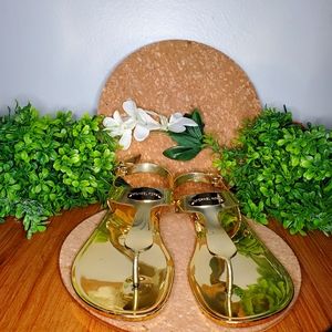Gold Michael Kors Sandals